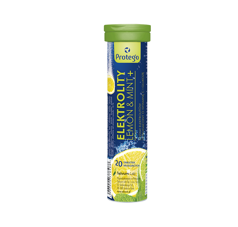 Complément Alimentaire Protego Elektrolity Lemon&Mint+ - 20 Comprimés Effervescents - Neuf